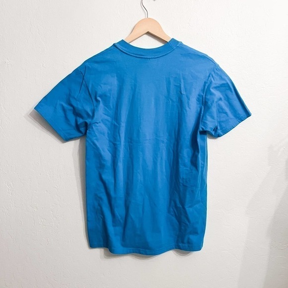 Hawaii Hanes Turquoise Blue Embroidered Vacation Tee T Shirt Medium - Picture 4 of 4